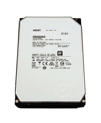 HGST - HDN728080ALE604 - HDD 8TB 7200RPM SATA 6Gb/s 3.5" NAS