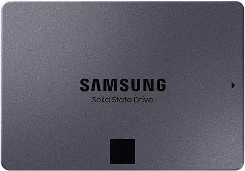 Samsung 870 QVO 8TB SATA SSD, 3D QLC tech, high-capacity storage for desktops and laptops.