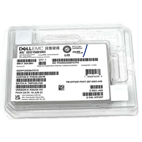 Dell - SSDPF2KE064T9 - SSD 6.4TB NVMe PCIe Gen 4.0 U.2 2.5"