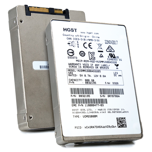 WD/HGST - HUSMM1680ASS205 - SSD 800GB SAS 12Gb/s MLC 2.5"