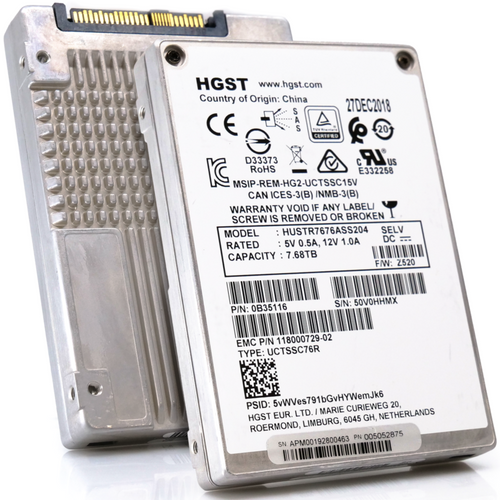 HGST Ultrastar SS300 7.68TB SAS 12Gb/s 512e Read Intensive 2.5in SSD for enterprise storage solutions