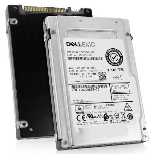 Kioxia Dell PM5-R 1.92TB SAS 12Gb/s 3D TLC SSD for enterprise storage and data center use.