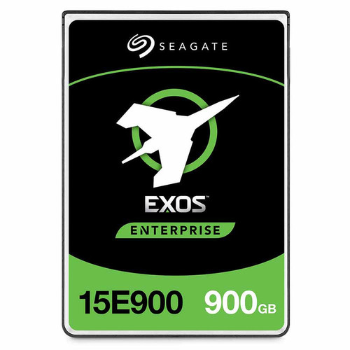 Seagate Exos 15E900 900GB 15K RPM SAS 12Gb/s 512n 256MB 2.5" SED-FIPS HDD for enterprise storage.
