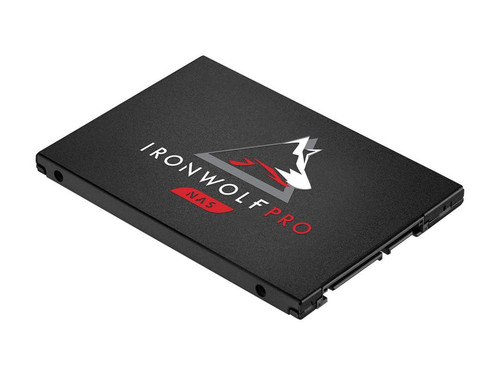 Seagate IronWolf Pro 125 3.84TB SATA SSD for NAS and high-performance storage, model ZA3840NX10001.
