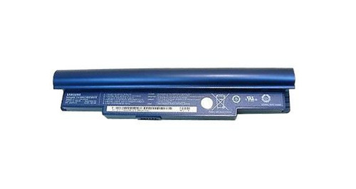 Samsung 8100mAh 6-cell Li-Ion extended battery for NC10 laptops, blue, high capacity, long-lasting power.