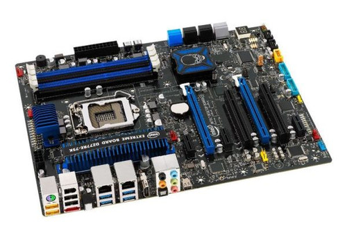 BOXDZ77RE75K Intel Z77 LGA1155 motherboard, 32GB DDR3, dual channel, 24-pin ATX for desktop PCs.