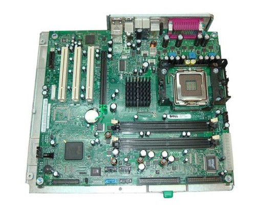 Dell T7785 system board for Dimension 8400, fitting internally for PC upgrade and repair.