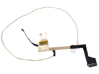 HP 15-inch LED screen ribbon cable, Part 751784-001, for laptop display replacement, connect screen to motherboard.