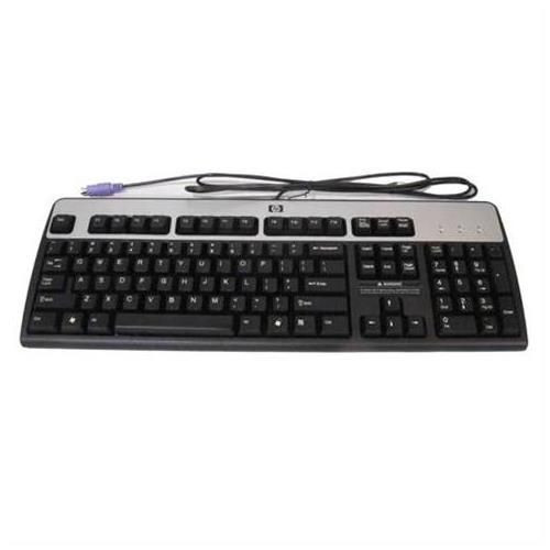HP KB-0316 PS-2 Keyboard, 355639-001, durable wired input for office or gaming, reliable typing experience.
