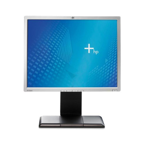 HP LP2065 20" LCD monitor with broken button, ideal for repair or replacement in office or home setups.