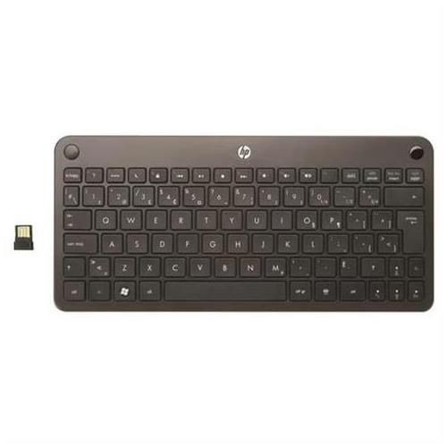 HP Mini PC Keyboard 535690-001 for Linux, compact design, ideal for desktop use and remote setups.
