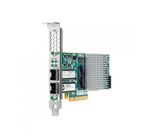 HP NC523SFP 2-Port 10GB Server Adapter, part of QLE3242-HPE-SP series, for high-speed data transfer in servers.