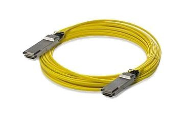 HPE 498386-B25 4X DDR/QDR InfiniBand Fiber Optic Cable, 32.81 ft QSFP for high-speed data transfer.