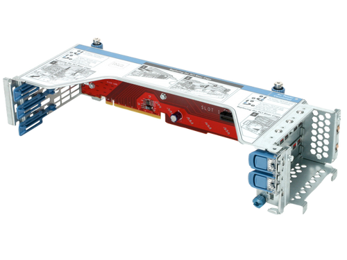 HPE 876242-B21 4-port 8 NVMe Slimline FIO Riser Kit for ProLiant DL560 G10 server, enhancing storage expansion.