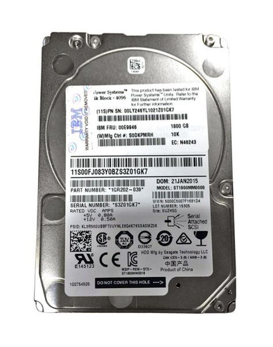 IBM - 00LY246 - HDD 1.8TB 10000RPM SAS 12Gb 2.5"