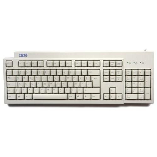 IBM Ps/2 French Keyboard 02R0209, classic, ergonomic for professional typing and multilingual use.