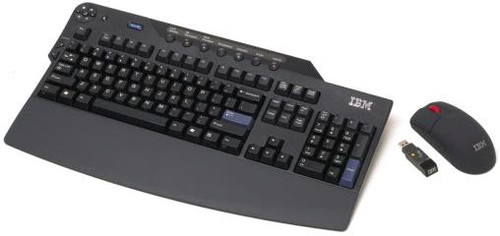 Iceland Wireless Keyboard by IBM, model 41A5233, sleek keyboard for office or home use.