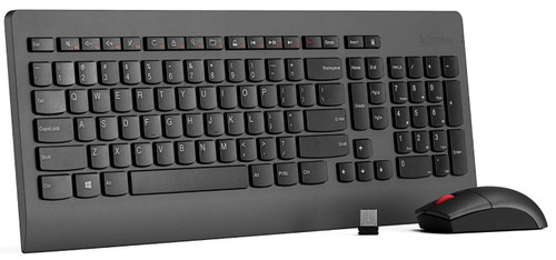 Lenovo Ultraslim Plus Wireless Keyboard and Mouse, 0A34039, compact office peripherals for seamless wireless use.
