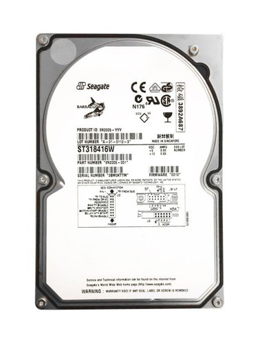 Seagate Barracuda 18XL 18.4GB 7200RPM SCSI HDD, 2MB cache, 68-pin, 3.5-inch for data storage and server use.