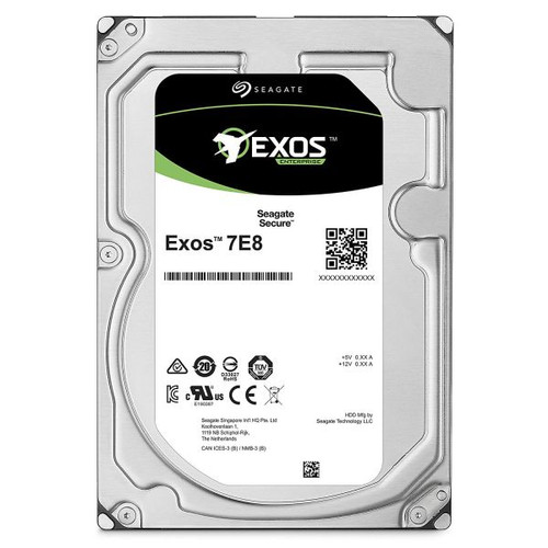 Seagate Exos 7E8 8TB SAS 7200RPM 12Gb/s 256MB Cache 3.5-inch internal hard drive for enterprise storage.