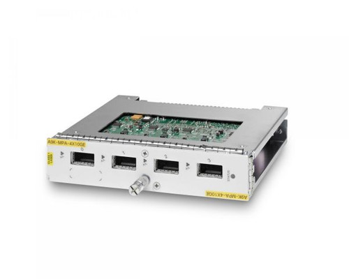 Cisco A9K-MPA-4X10GE ASR 9000 Series 4-Ports 10GbE XFP Line Card Module for high-speed network expansion.