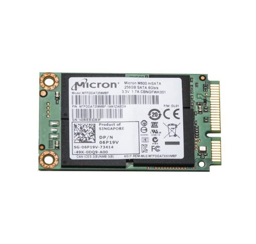 Dell 256GB SATA mSATA SSD 6Gb/s MLC 1.8-inch for improved storage performance.