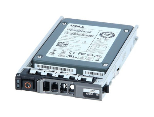 Dell 989R8 800GB SAS 12Gb/s hot-swap SSD, for PowerEdge G13, 2.5-inch, mixed-use, tray included.