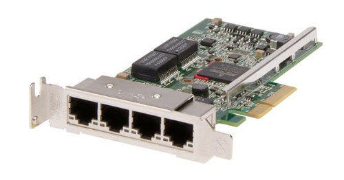 Dell BCM5719 Gigabit Ethernet PCIe Card, 4 ports, ideal for network upgrades and server connectivity.