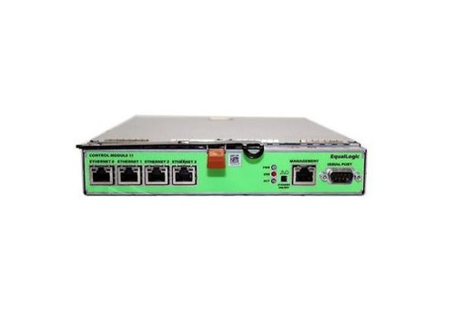 Dell EqualLogic Type 11 iSCSI Controller Module with 4GB Cache for PS6100, network storage, key device features.