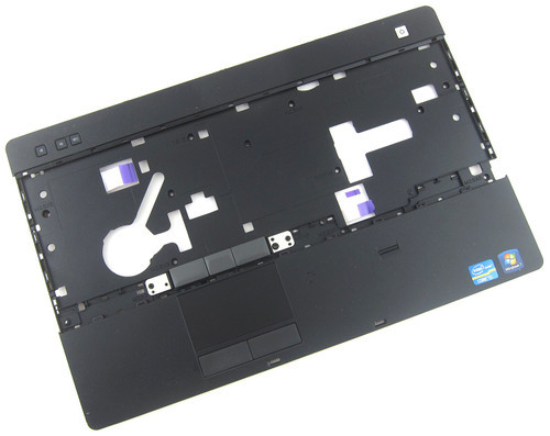 Dell FKYW2 Latitude E6420 ATG black laptop palmrest with integrated touchpad; durable, ergonomic replacement part.