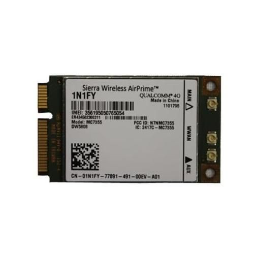 Dell Sierra AirPrime 4G LTE/HSPA+ GPS network card, part 1N1FY, ideal for high-speed wireless connectivity.
