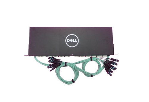 Dell - VFDM9 - Fiber Optic Breakout Panel 64-Port OM4 Front-Facing