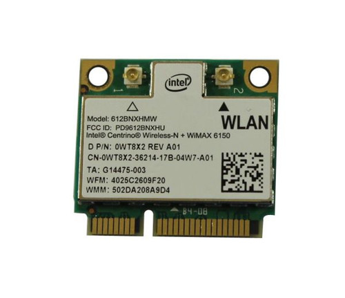 Dell - WT8X2 - Wireless Network Card 802.11n