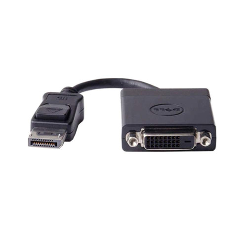 Dell XT623 Video Adapter, part of Dells Display Accessories, converts DisplayPort to DVI for seamless dual monitor setup.