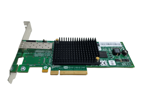 Emulex Dual-Ports Fibre Channel 8Gb/s PCIe 2.0 x8 HBA, high profile, ideal for data center and enterprise storage.