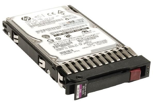 HP 300GB 10000RPM SAS 6Gb/s Dual Port Hot-Swap 2.5-inch HDD for enterprise storage and server applications.
