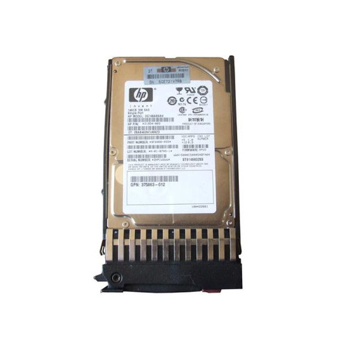 HP 431958-B21 146GB 10,000rpm SAS 2.5" hot-swappable HDD, enterprise storage, tray included.