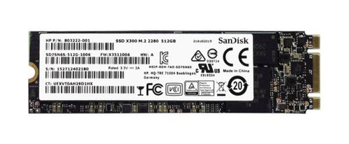 HP 512GB TLC SATA M.2 2280 SSDfast, reliable storage for laptops and desktops, part 803222-001
