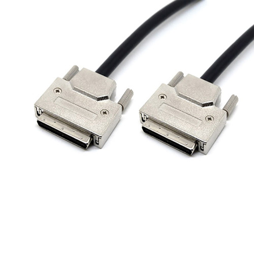 HP 5183-3485 high-density 68pin to 68pin cable for data transfer, ideal for server and networking setups.