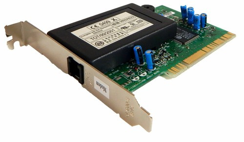 HP 56k Fax/Modem V.90 PCI Europe, model 5184-3849, for high-speed faxing and internet connectivity.