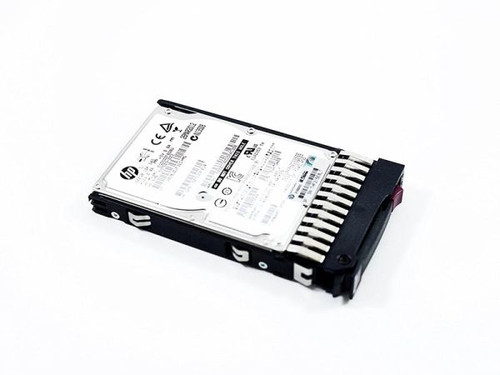 HP 600GB SAS 6Gb/s hot swap 10K RPM 2.5-inch internal hard drive with tray for MSA, reliable storage solution.