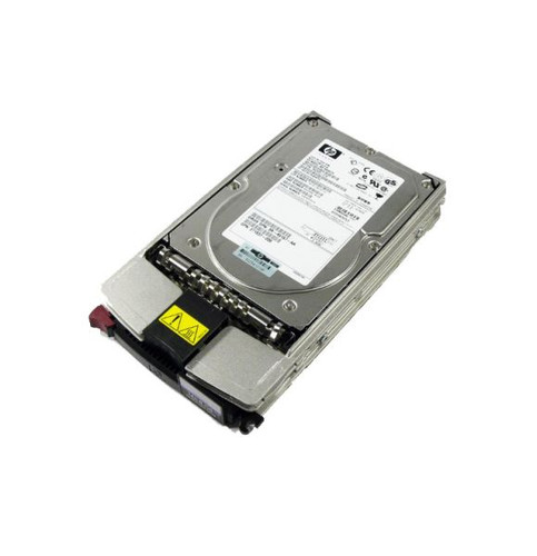 HP 72.8GB 15000RPM Ultra-320 SCSI 80-Pin LVD Hot-Swap 3.5-inch HDD for enterprise data storage.