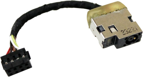 HP 732067-001 DC-In Cable, replacement power cord for laptops, portable use, sturdy design, reliable connection.