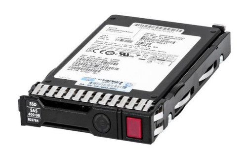 HP 822784-001 400GB SAS 12Gb/s Mixed Use SSD 2.5-inch Hot-Swap drive for servers and data storage.