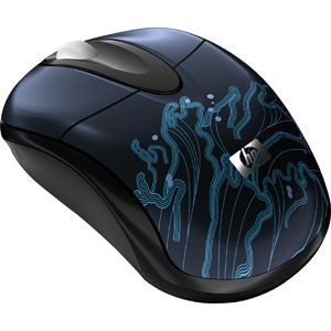 HP Bluetooth Laser Mouse FR168AA#ABA, 3-button, sleek design for wireless office use, compatible with PCs.