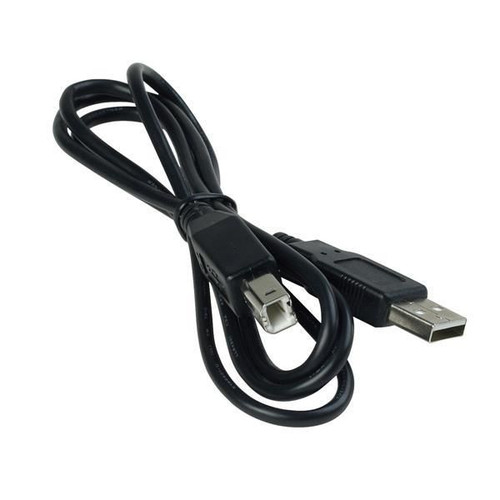 HP C6518A USB AB Peripheral Cable 2M, 4-pin USB Type A to B, ideal for printing and data transfer in office setups.