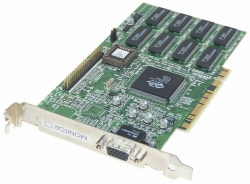 HP D7140-63008 4MB AGP Rage IIc VGA card, compact, for PC upgrade and graphics enhancement.