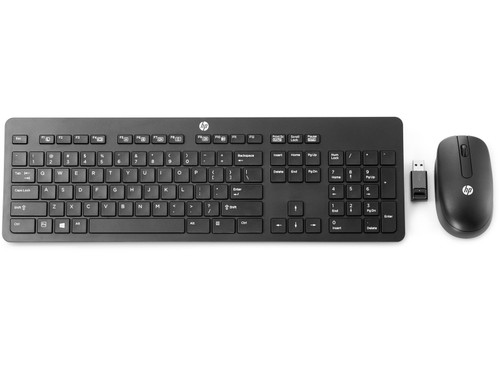 HP G0K48AV#ABA wireless keyboard and mouse set for home and office use, sleek design, reliable connectivity.