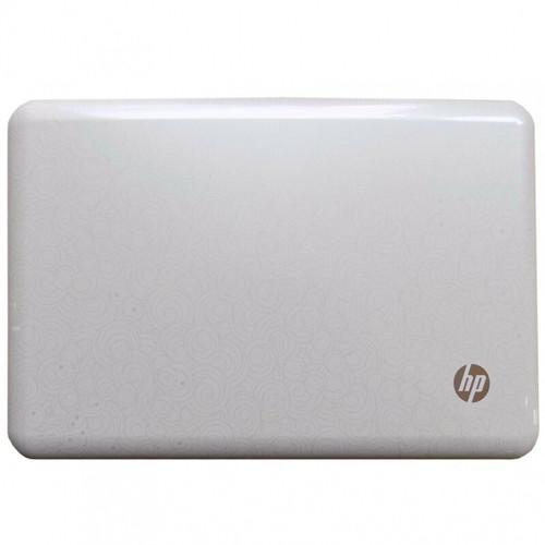 HP LCD Panel Back Cover Assembly 537653-001, white, for laptop repair and maintenance.
