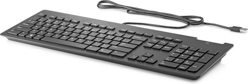 HP N3R87AT#ABC USB Slim Business Keyboard, French (Canada), cable connection, membrane, for computers.